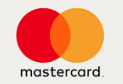 A red and orange mastercard logo on a white background.