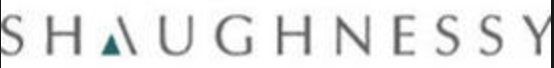 A blurred image of the word shaughnessy on a white background