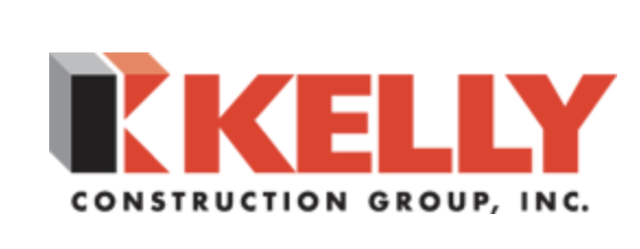 A kelly construction group inc logo on a white background