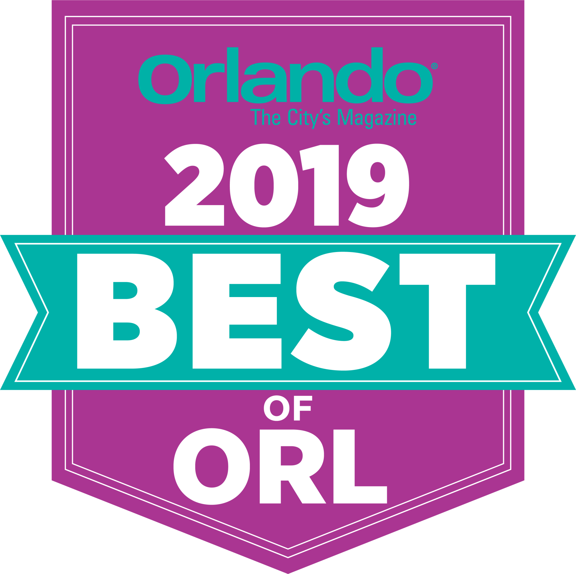 Orlando Magazine's 2015 Best of Orlando Award Logo