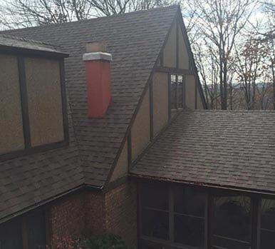 House Roof With Chimney — Morris, IL — Shenberg Construction