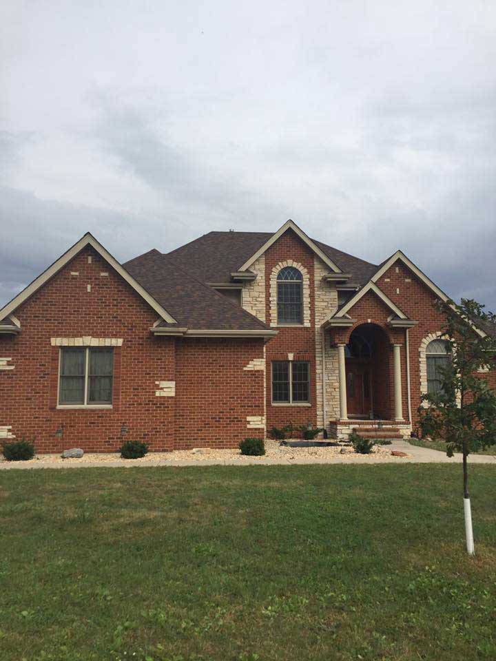 House With Brick Wall And Asphalt Roof — Morris, IL — Shenberg Construction