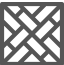 A black and white geometric pattern on a white background.