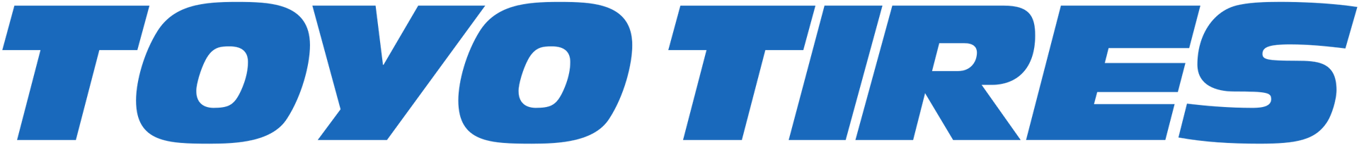 A blue toyo tires logo on a white background