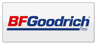 A logo for bfgoodrich tires on a white background