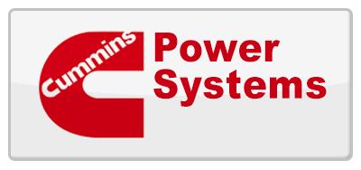 The logo for cummins power systems is on a white background.