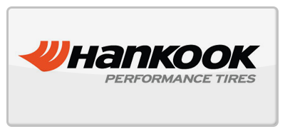 The hankook performance tires logo is on a white background.