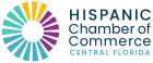The logo for the hispanic chamber of commerce in central florida