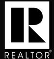 A black and white logo for a realtor company.