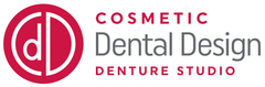 The logo for cosmetic dental design denture studio