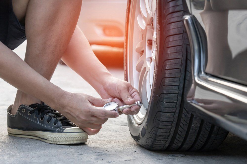 Check air pressure of wheel car — Mechanic Near Me in Pokolbin, NSW