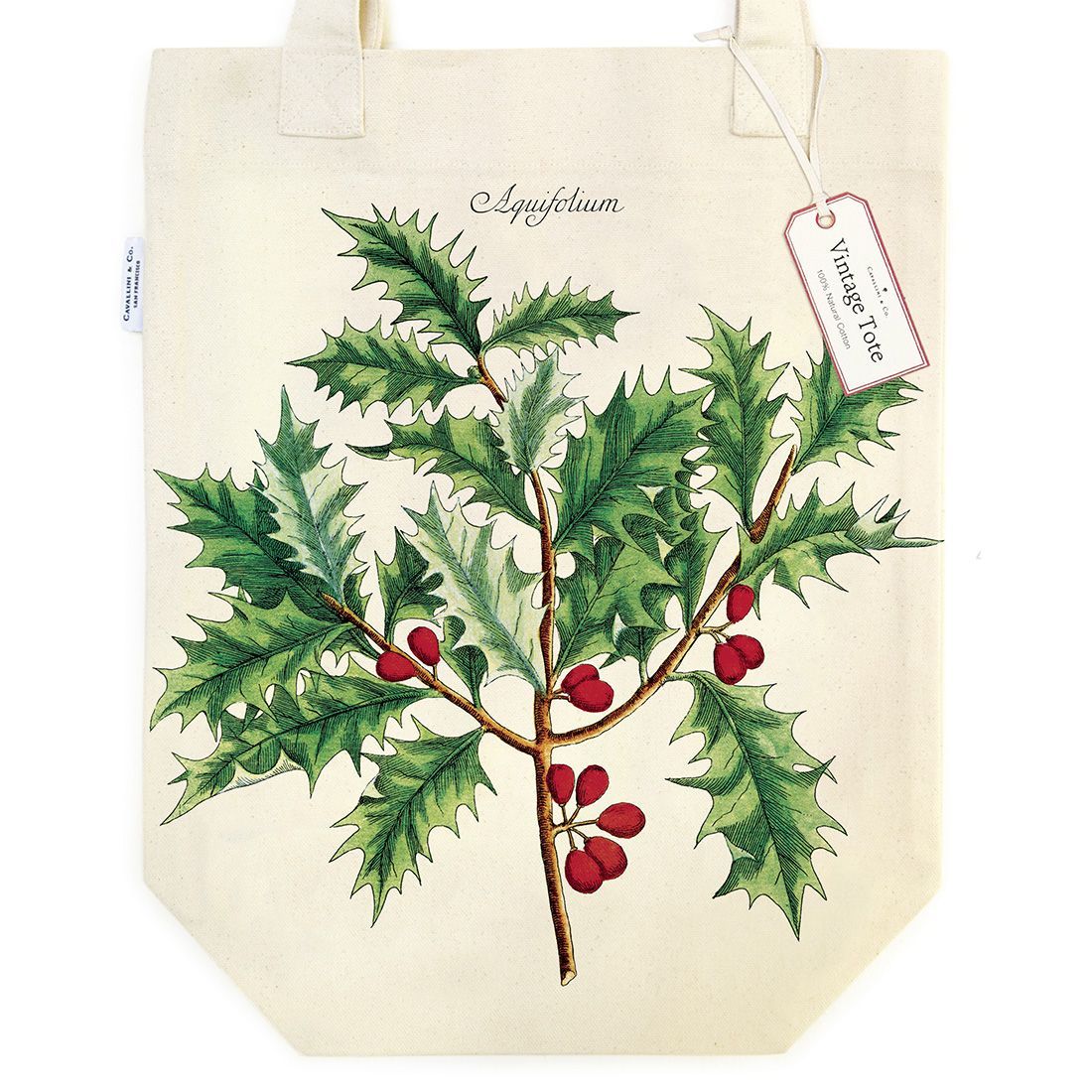 Tote Bag de Natal Holly da Cavallini