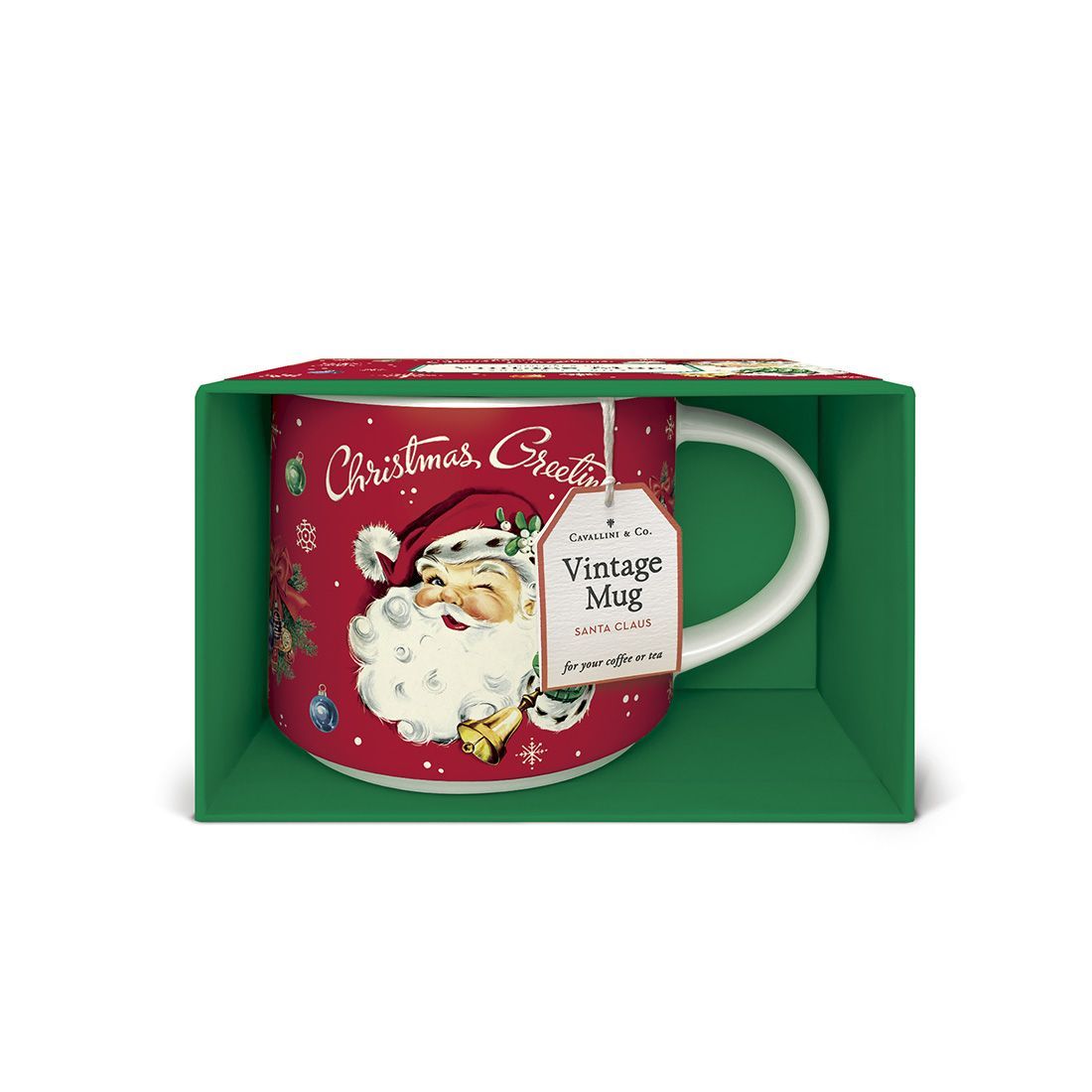 Caneca de Natal Christmas Santa da Cavallini com Caixa