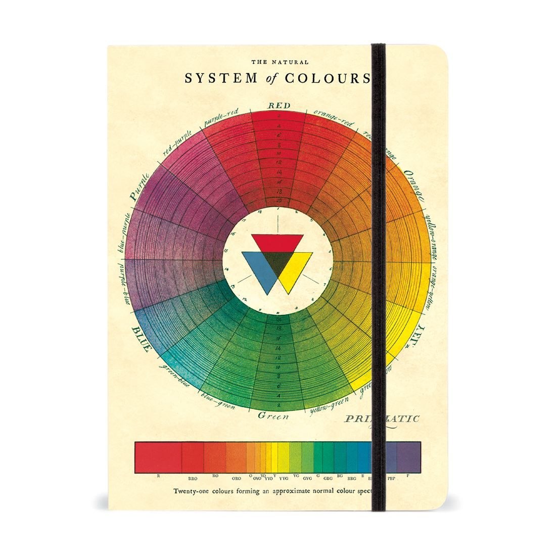 Caderno com Elástico Color Wheel da Cavallini