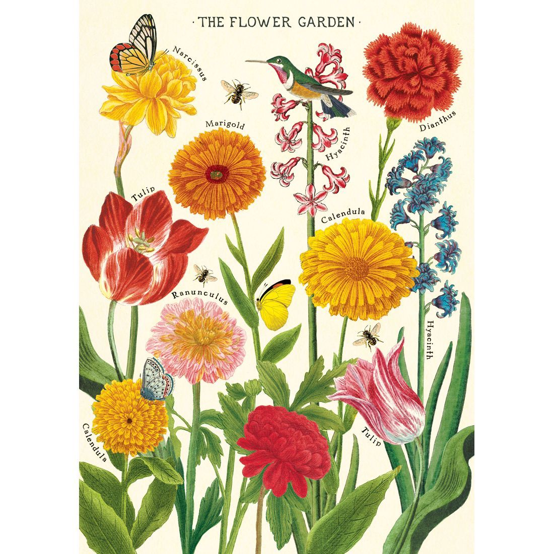 Poster com flores Flower Garden da Cavallini