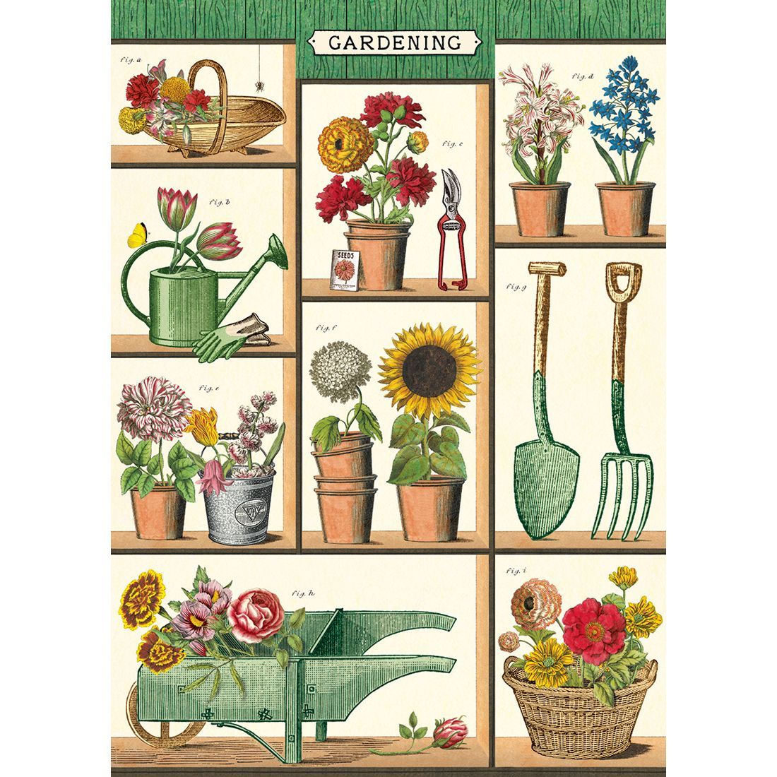 Poster de jardinagem Gardening da Cavallini