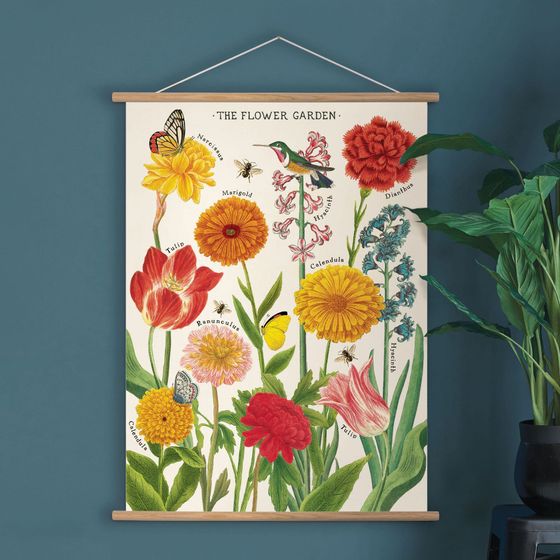 Poster com flores da Cavallini