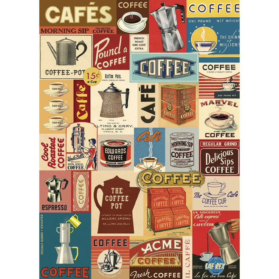 Poster vintage Coffee da Cavallini