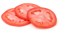 trois tranches de tomate