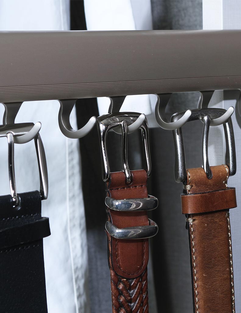 Belt Rack Accessory for Custom Closets