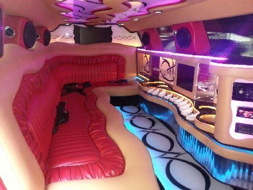 White Hummer limo Service