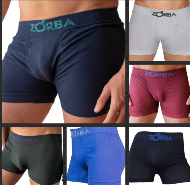 Colección de calzoncillos bóxer para hombre en varios colores, cada uno con el logotipo 