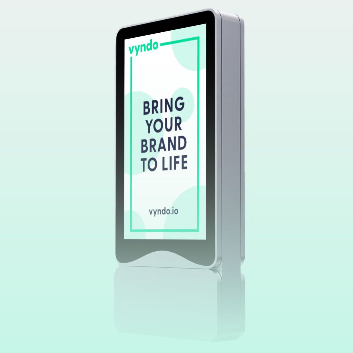 A sign with the inscription "Bring your brand to life"