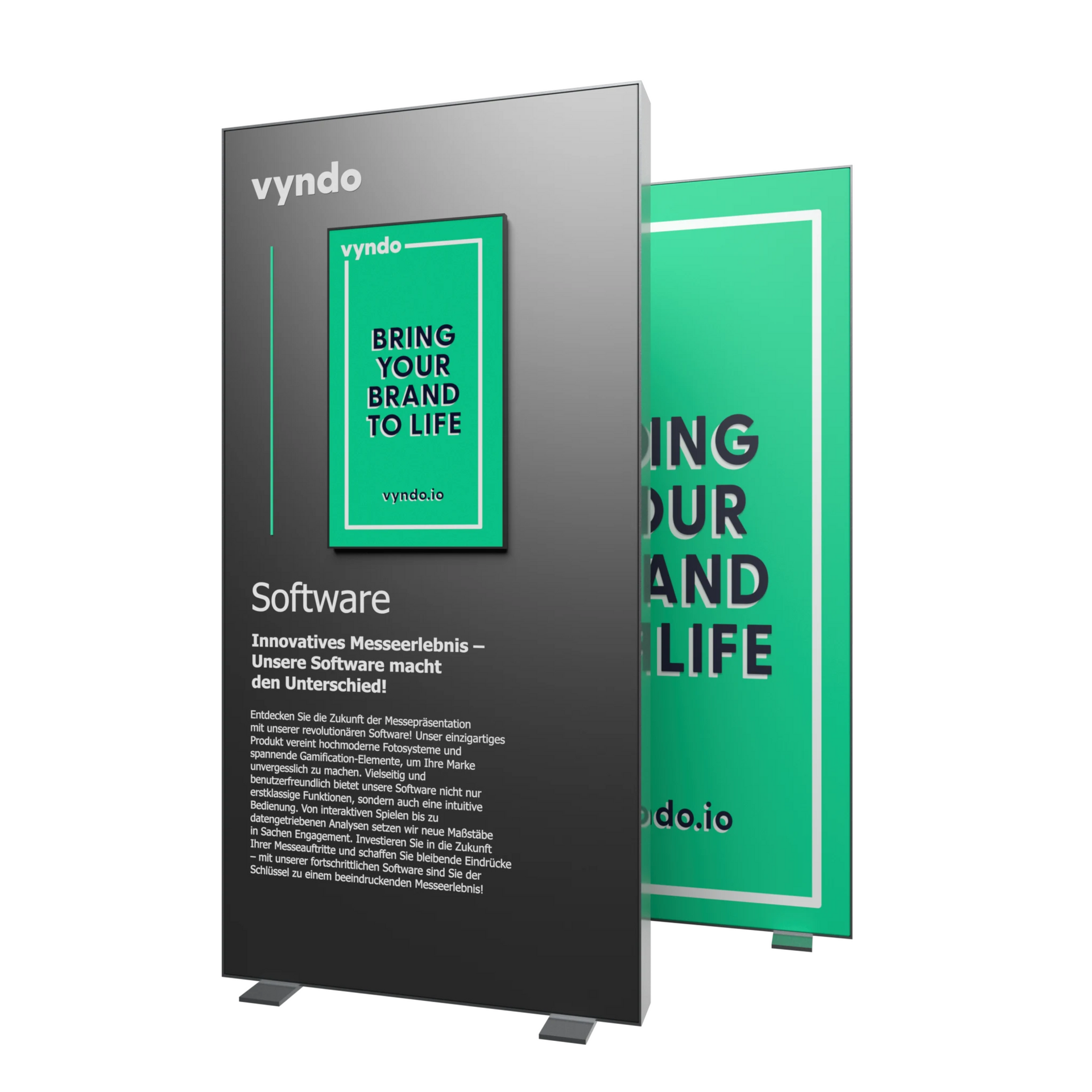 A sign with the inscription "Bring your brand to life"