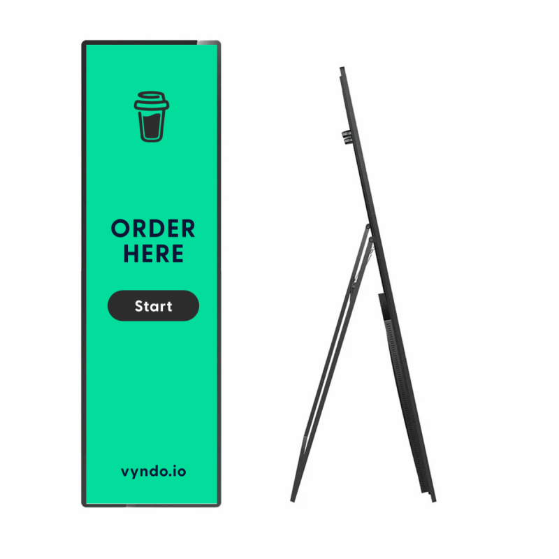 A green sign with the inscription "Order here".