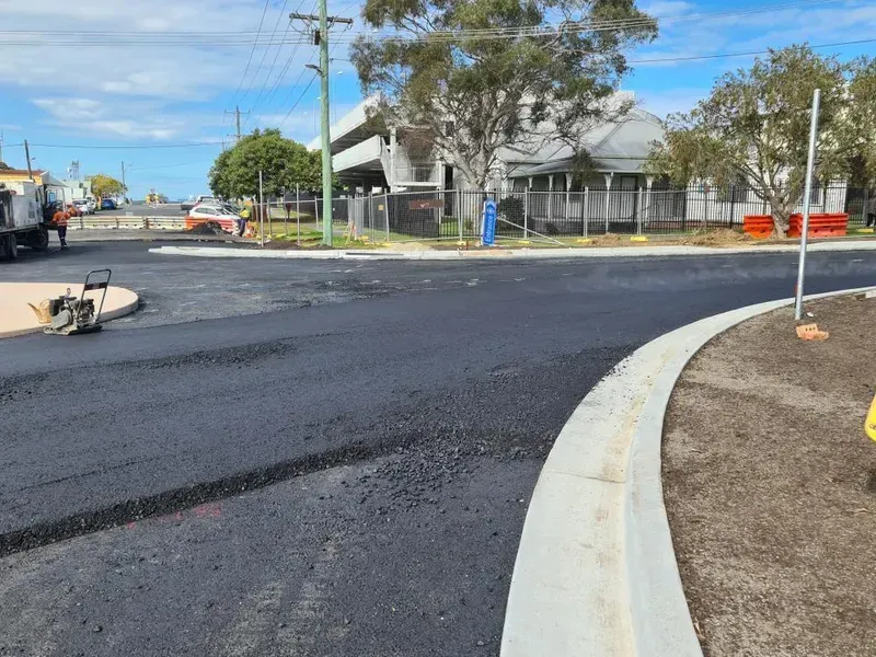Newly Paved Asphalt Road — Jim Anderson Earthmoving Pty Ltd In Coopernook, NSW