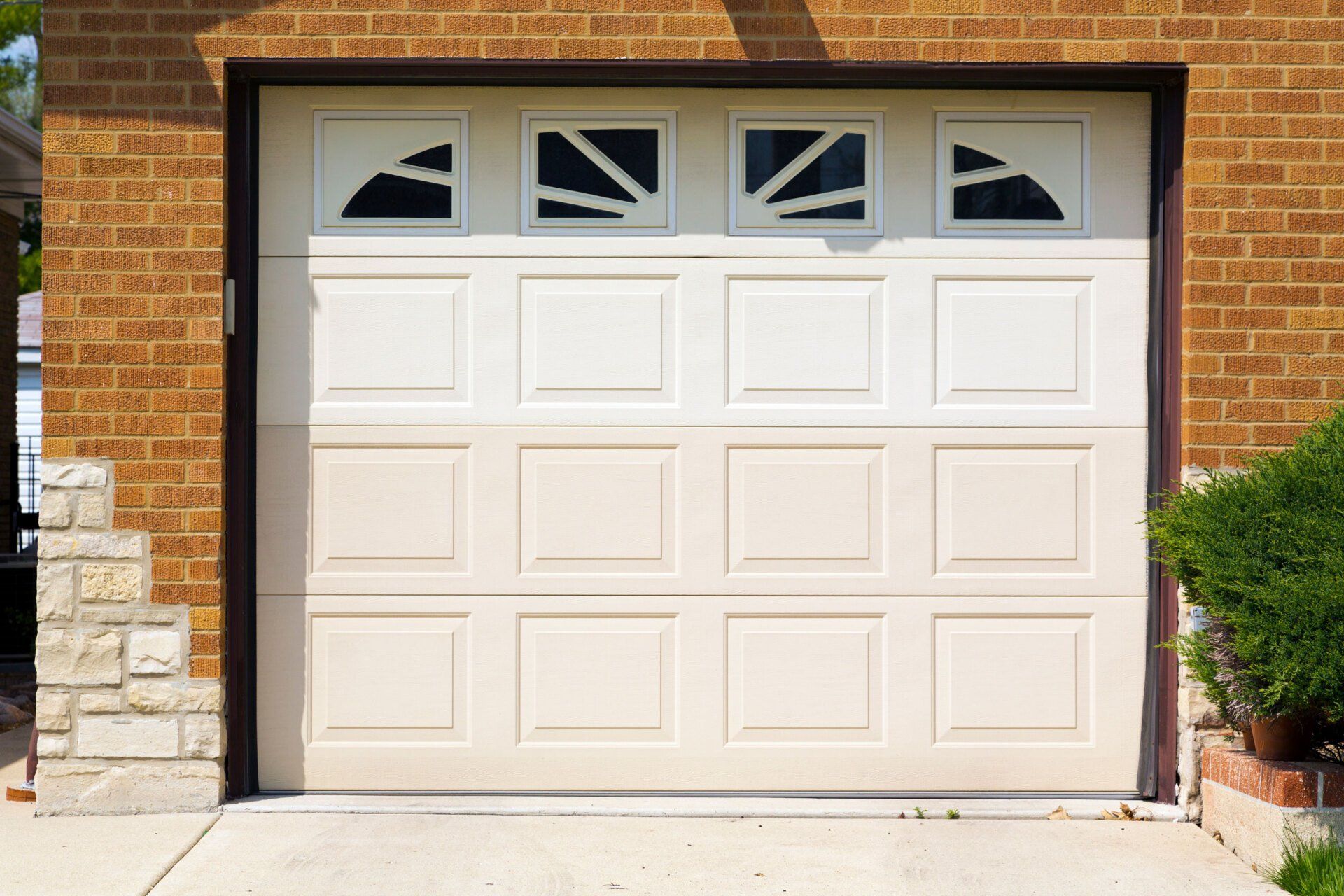 White Electric Garage Door — Westport, MA — D & D Overhead Garage Doors