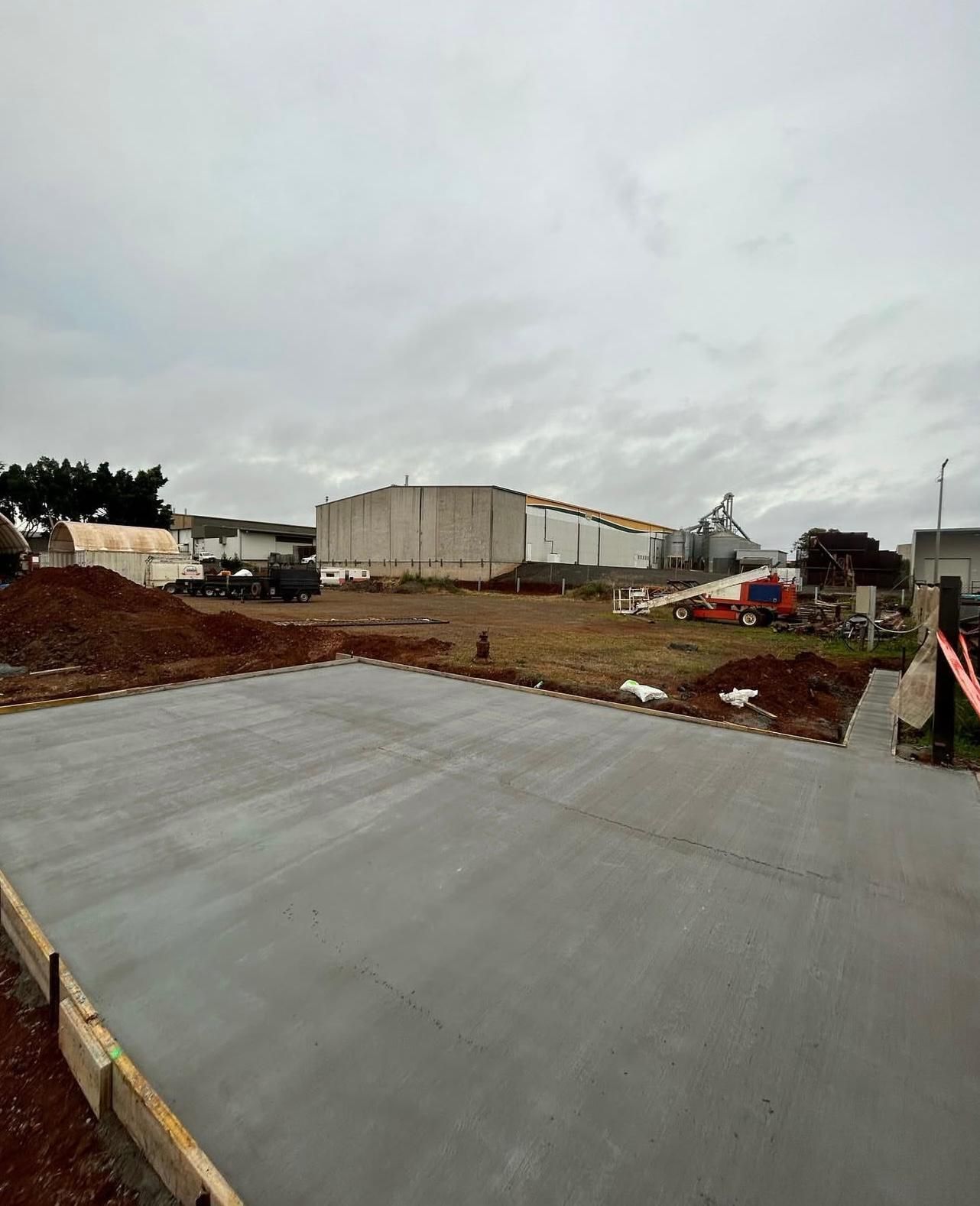 A Freshly Poured Concrete Surface at a Construction Site — Chief Structural Landscaping In Brisbane, QLD