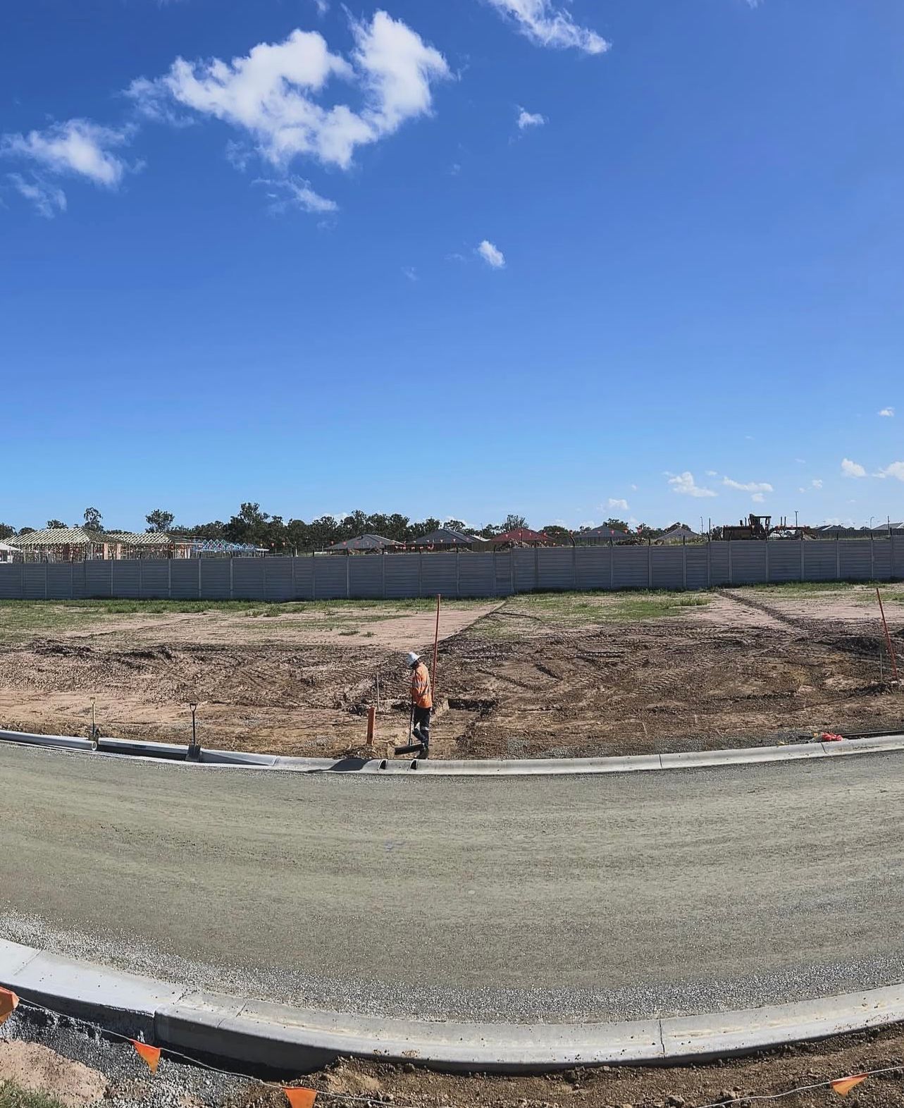 Dirt Lot, New Construction Site. a Gravel Road Curves in Front — Chief Structural Landscaping In Glenvale, QLD
