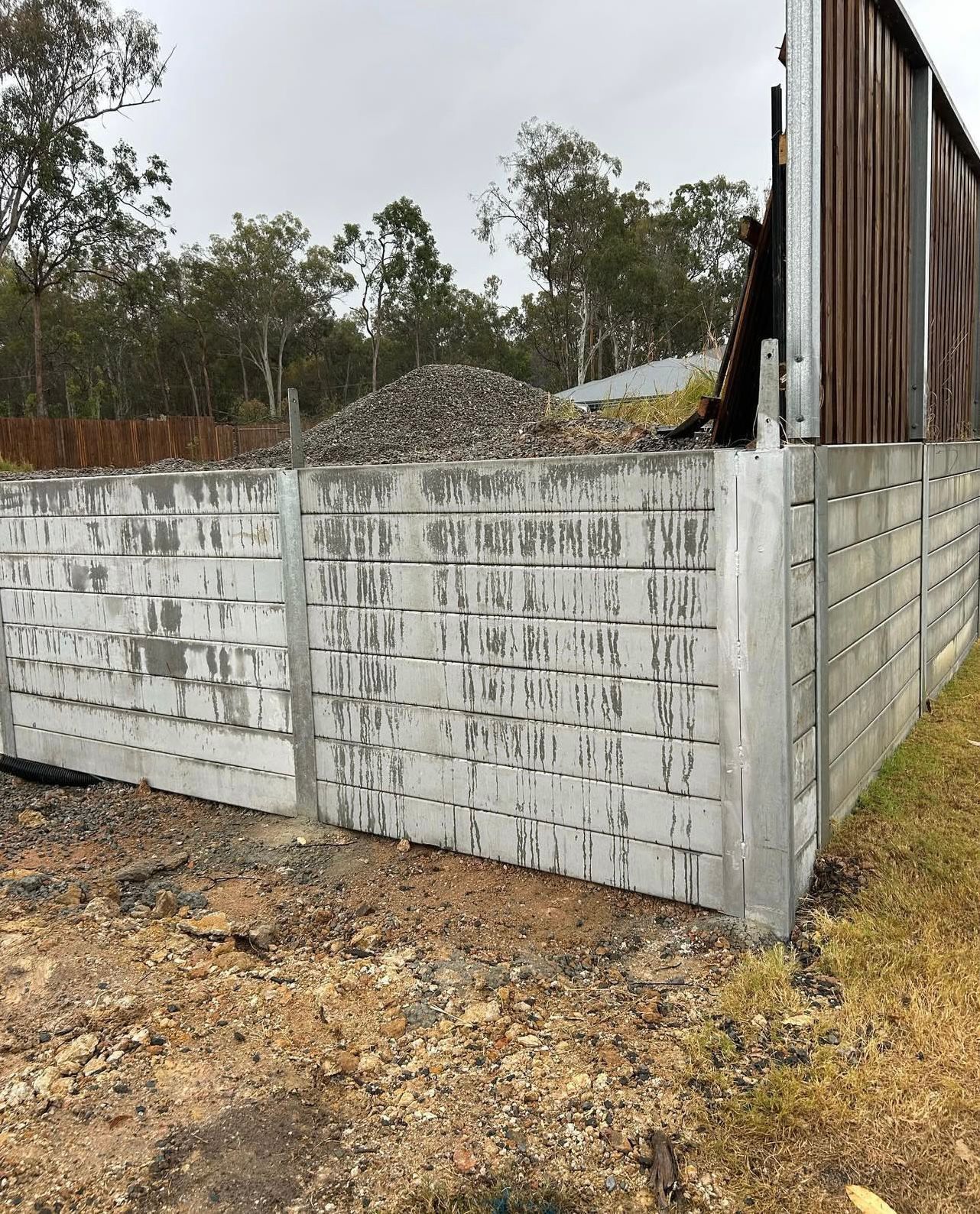 Concrete Block Retaining Wall — Chief Structural Landscaping In Brisbane, QLD