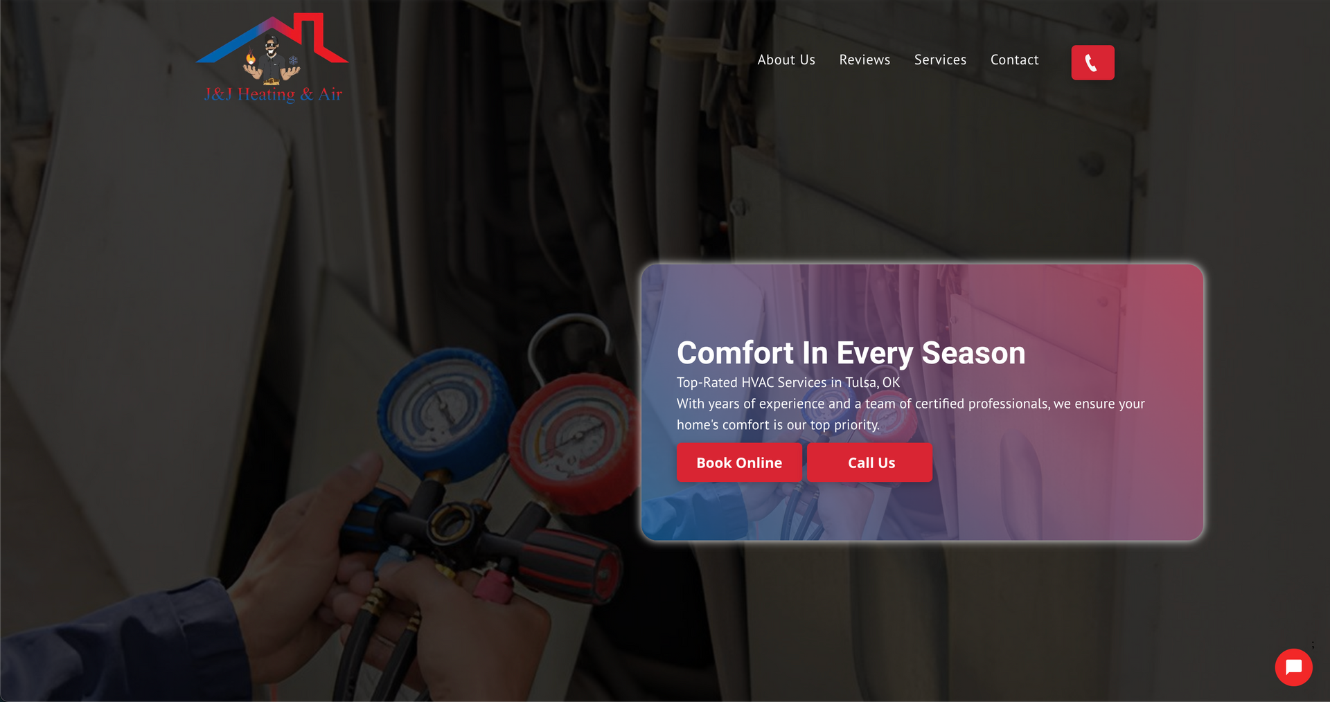 J&J Heating & Air HVAC professionals at work in Tulsa OK