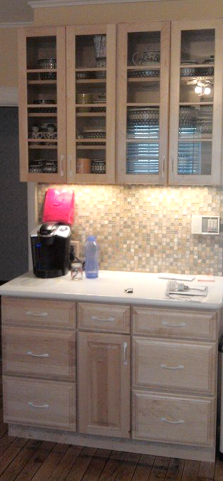 Photo of kitchen hutch project