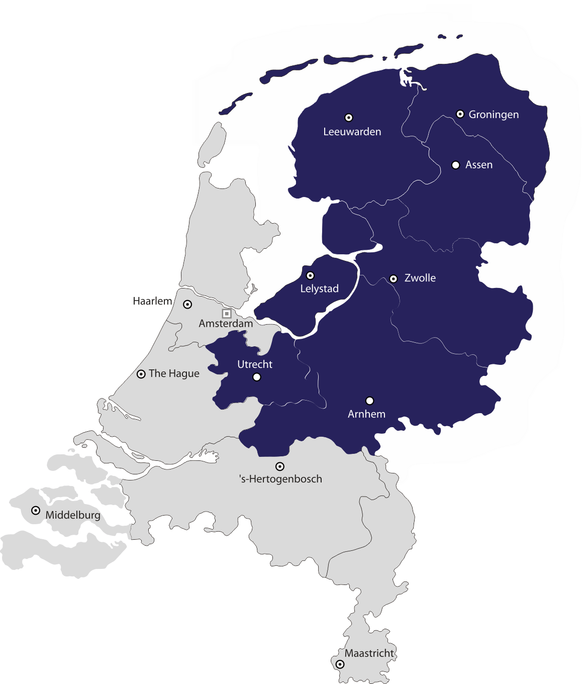 Wergebied Midden- en Noord Nederland