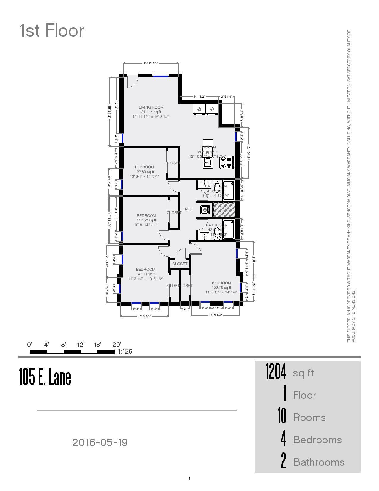105 E. Lane Ave floorplan