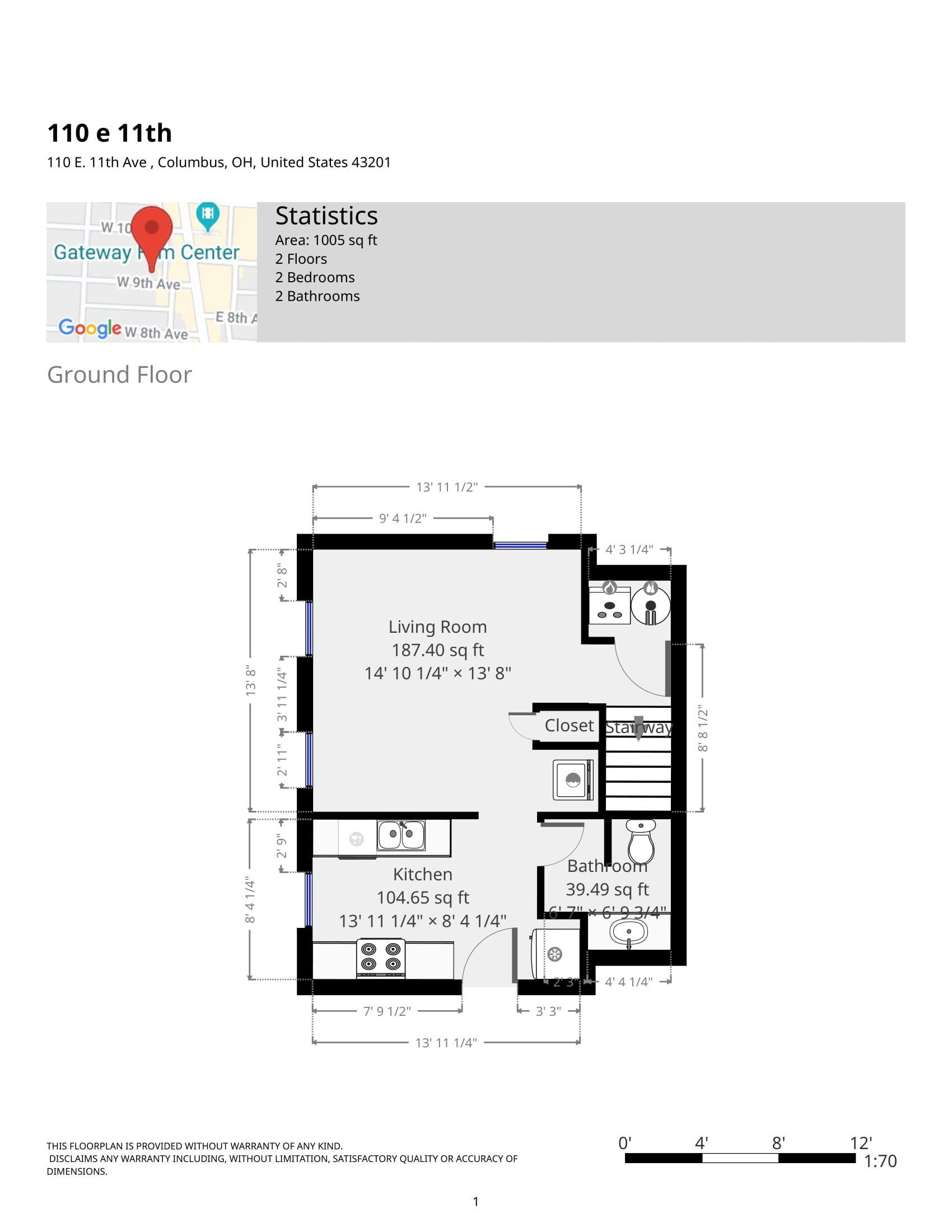 110 E and 11th Ave - Floor Plan 02