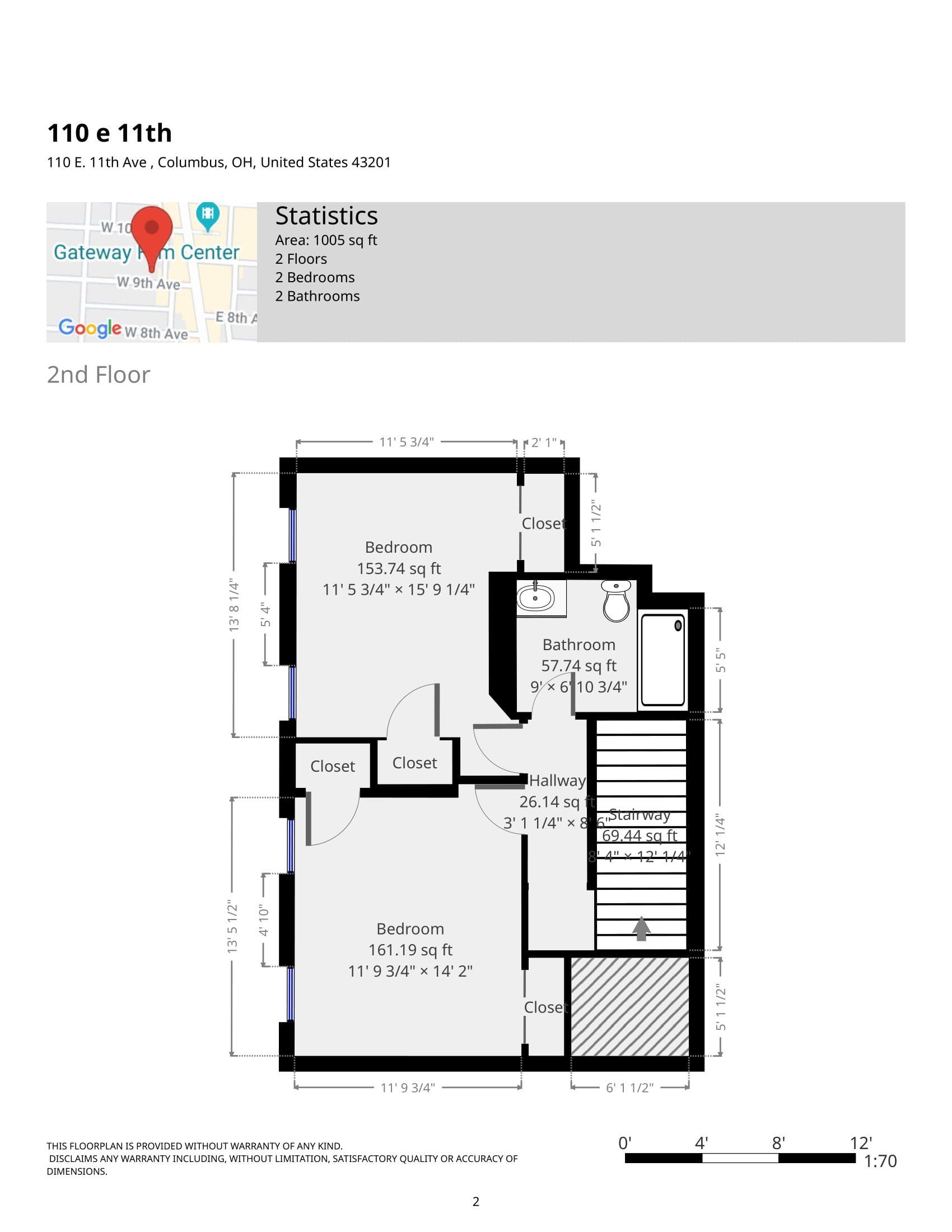 110 E and 11th Ave - Floor Plan 01