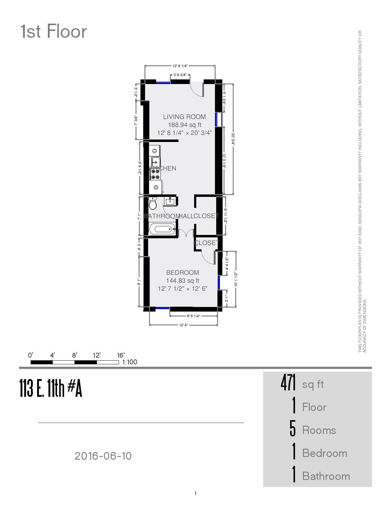 113 E. 11th Ave floorplan