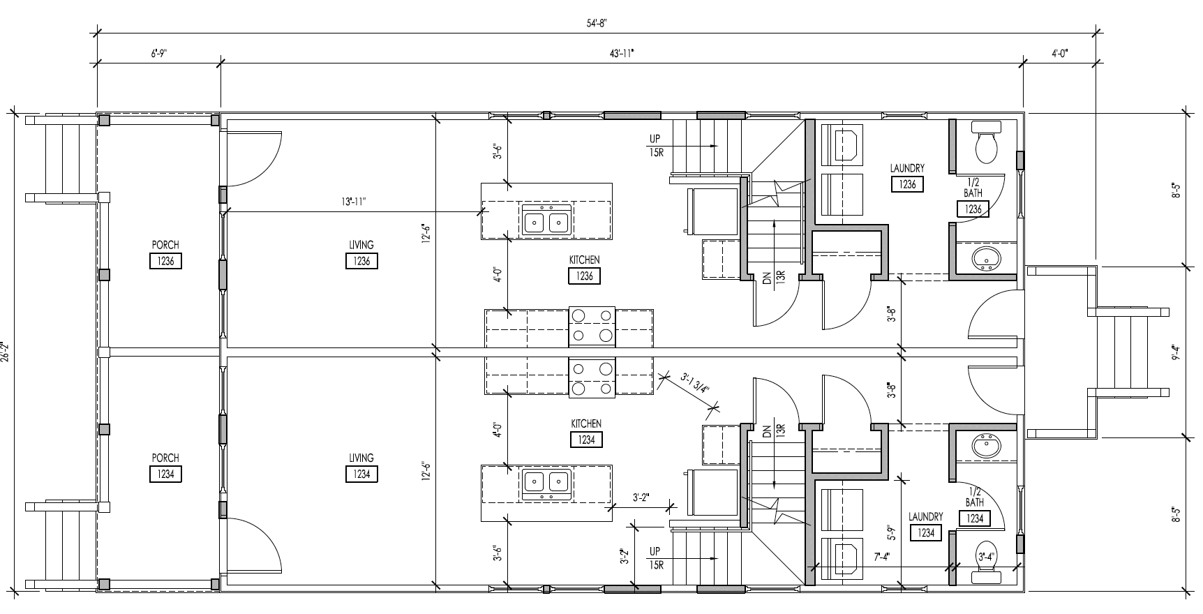 1234-1236 Summit St floorplan 3