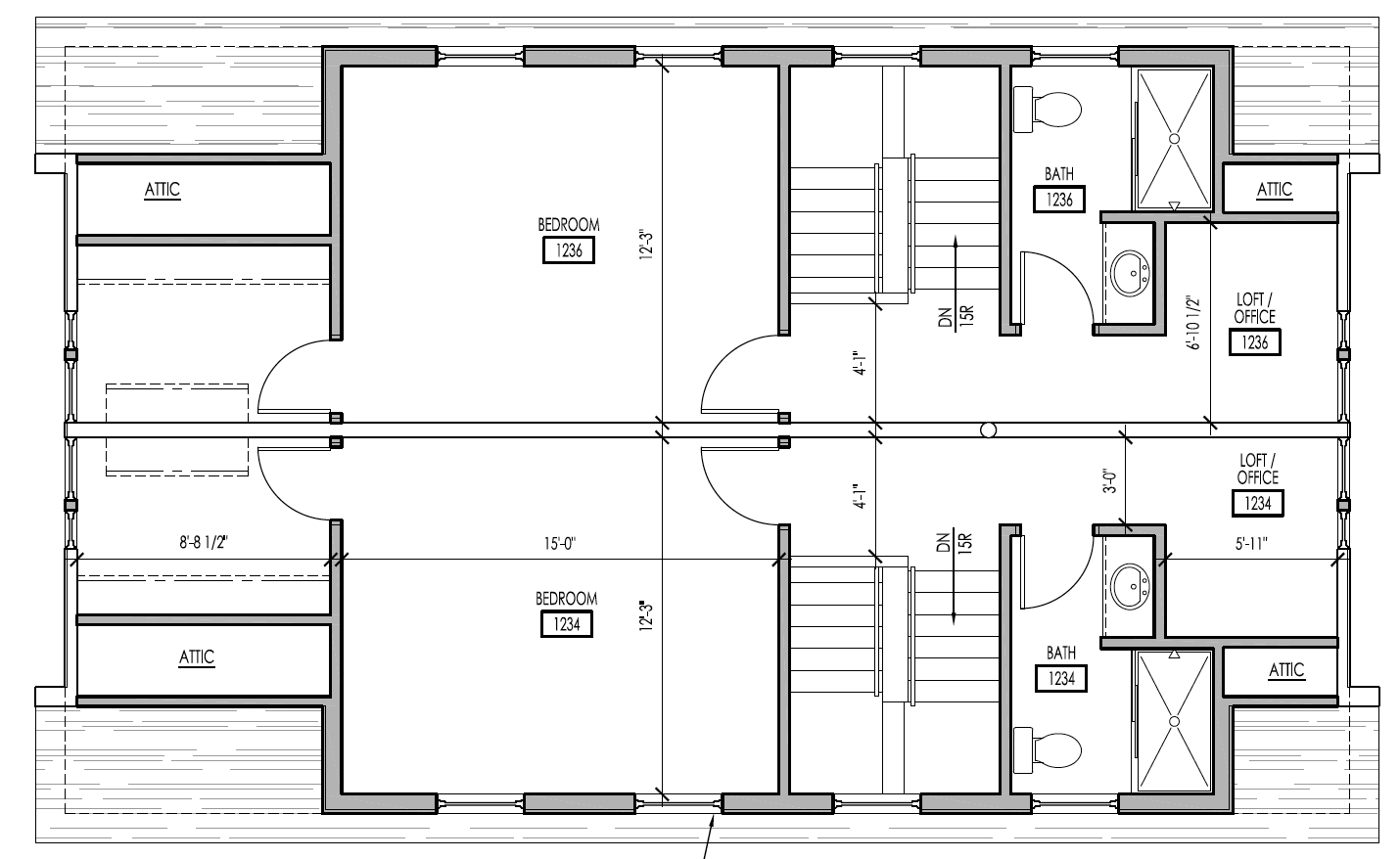 1234-1236 Summit St floorplan