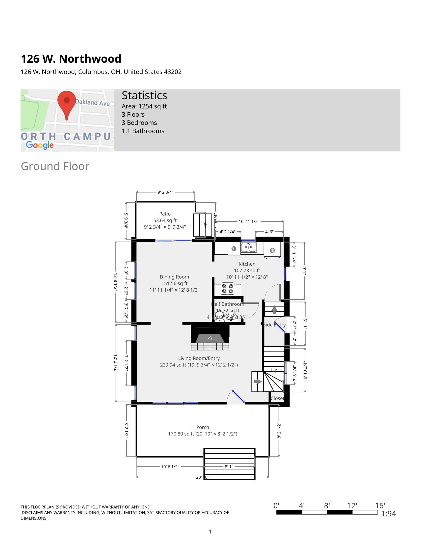 126 W. Northwood Ave floorplan 2