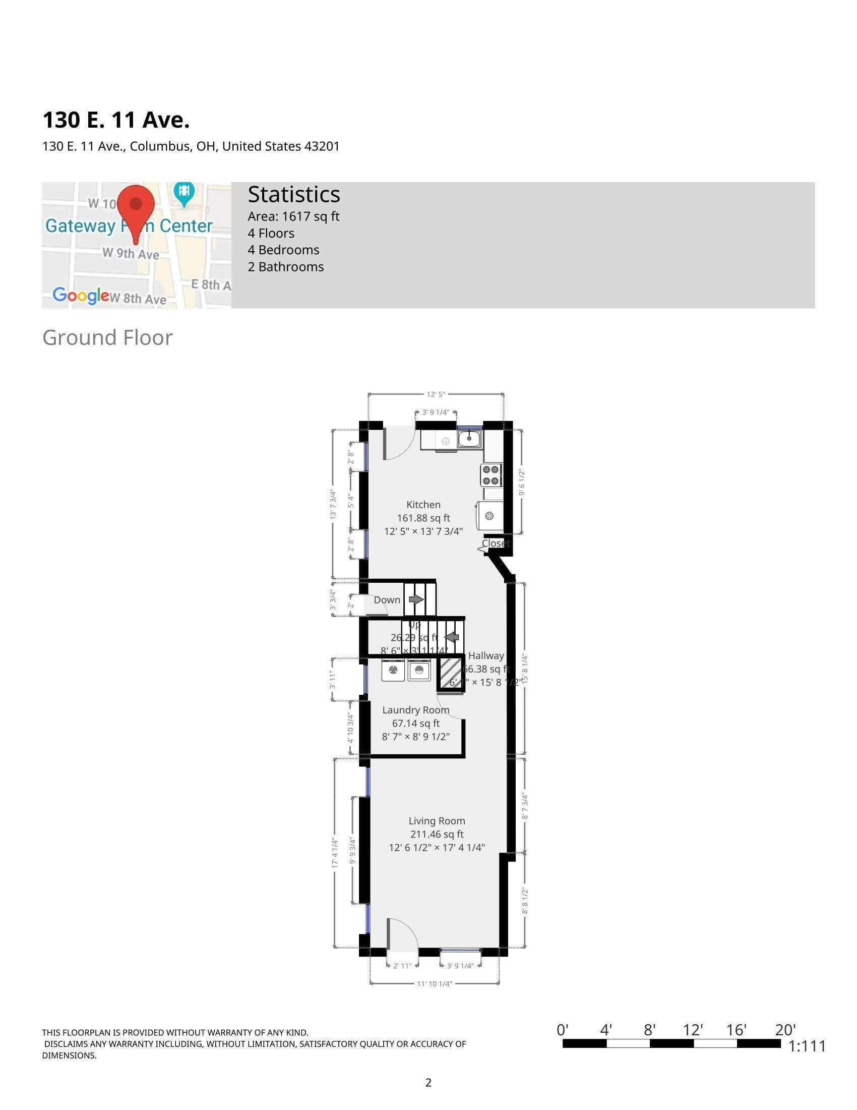 130-132 E. 11th Ave. - Floor Plan 03