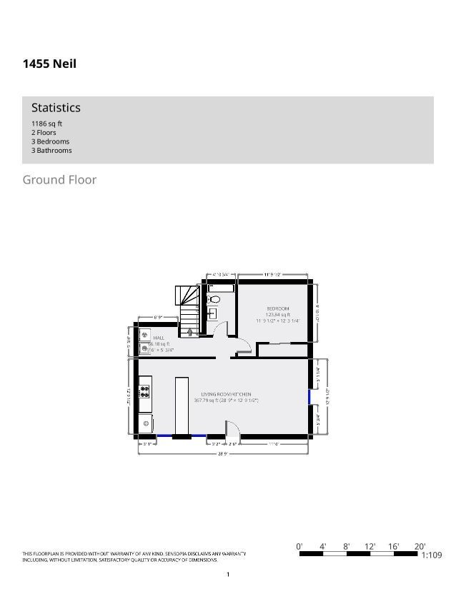 1455 Neil Ave floor plan 1