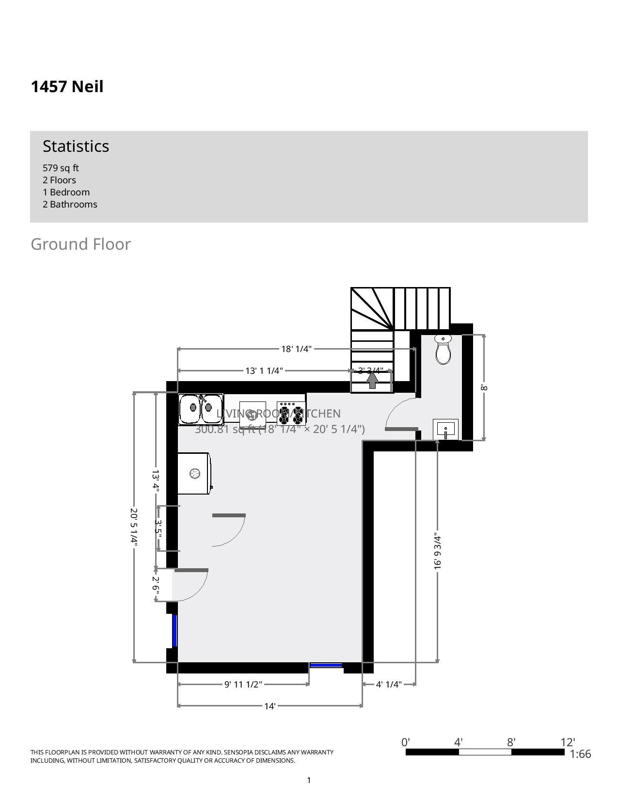 1457 Neil floorplan