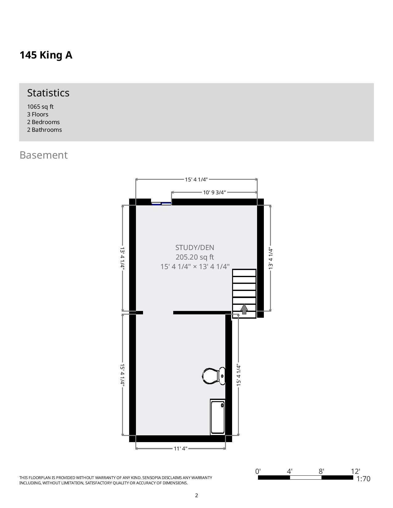 145 King A- Basement- Floorplan.