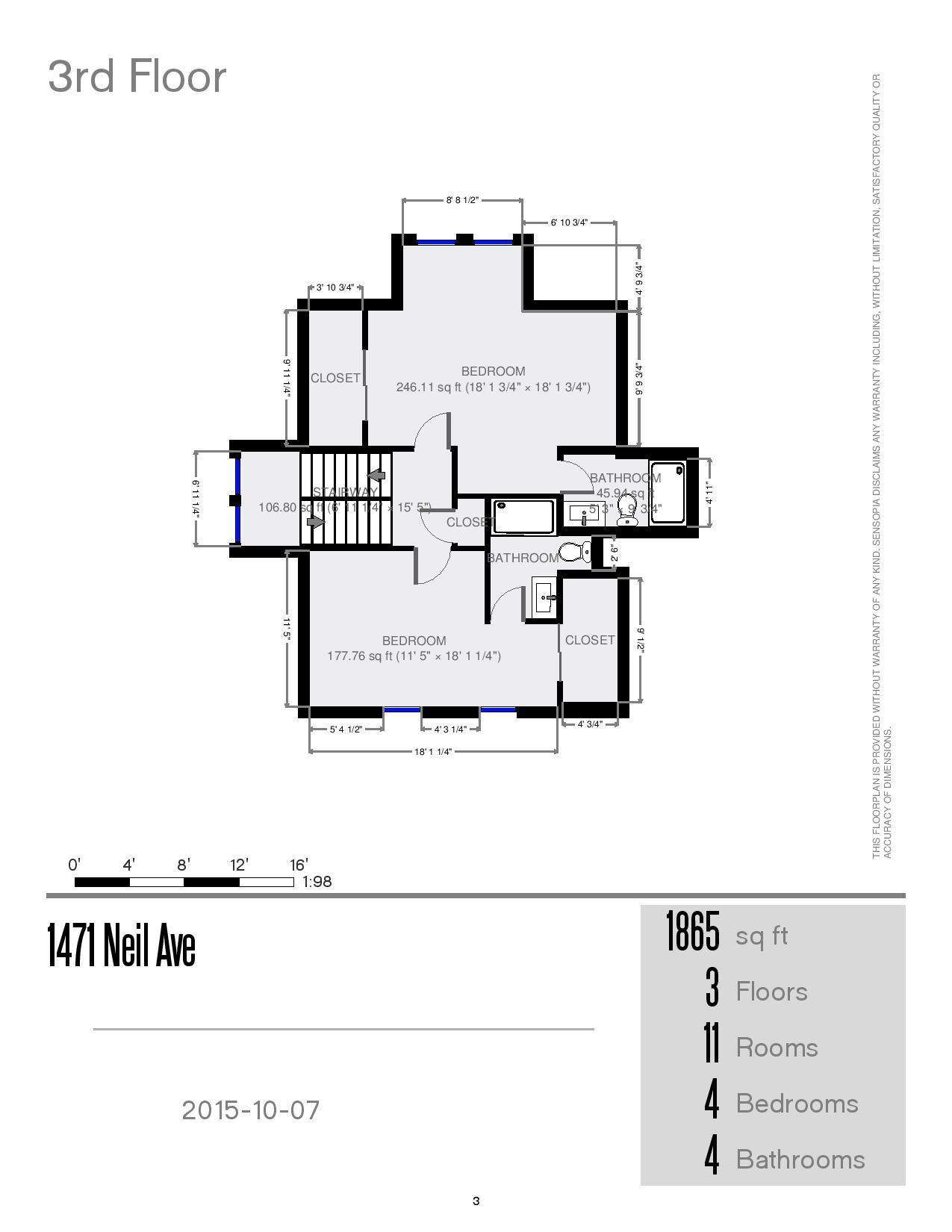 1471 Neil Ave.- Floor Plan 01