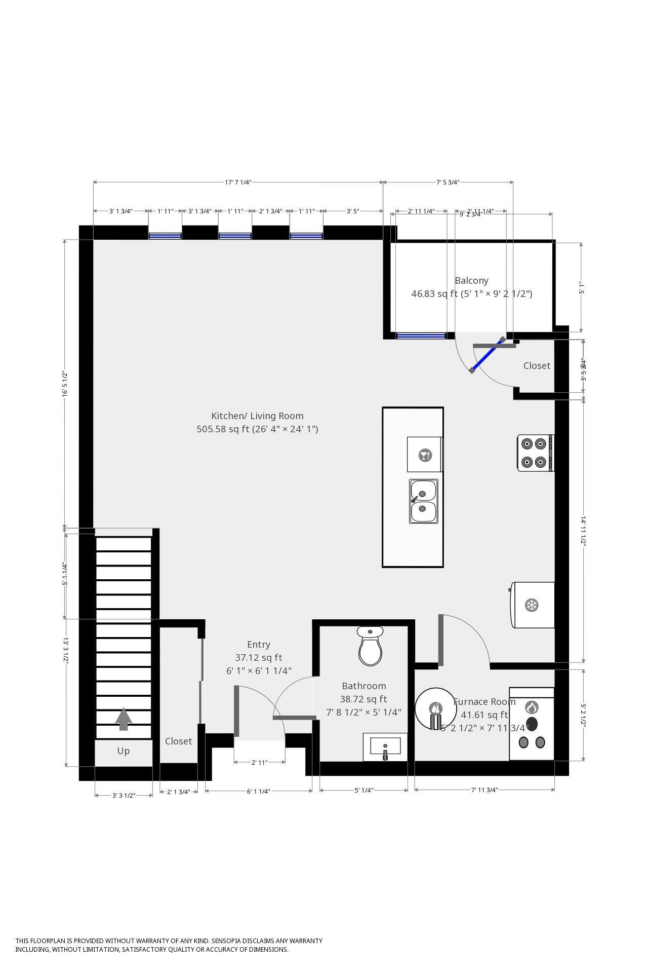 1523-1529 N. Wall St floor plan 1